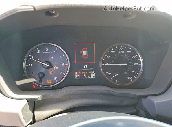 4S4GUHU6XR3808900 2024 SUBARU CROSSTREK Gray Widok zestawu wskaźników