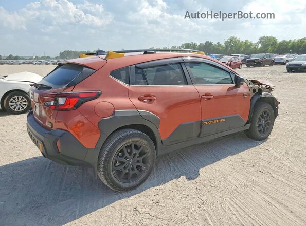 4S4GUHU6XR3822778 2024 SUBARU CROSSTREK Оранжевый Задняя правая четверть