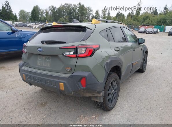 4S4GUHU6XS3770655 2025 SUBARU CROSSTREK Green Trasero derecho