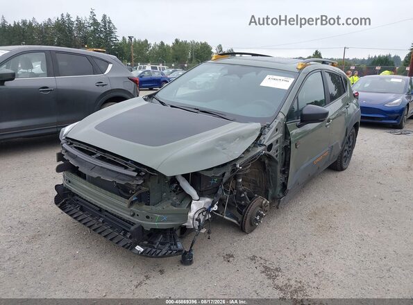 4S4GUHU6XS3770655 2025 SUBARU CROSSTREK Green Vista tres cuartos delantera izquierda