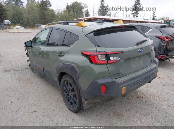 4S4GUHU6XS3770655 2025 SUBARU CROSSTREK Green Trasero izquierdo