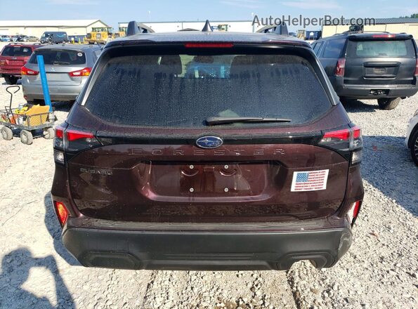 4S4SLDD61T3048479 2026 SUBARU FORESTER Burgundy უკანა ხედი