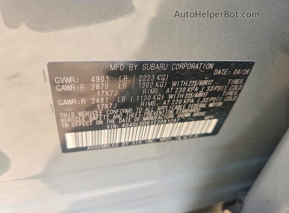4S4SLDD61T3091297 2026 SUBARU FORESTER Gray Շարժիչի բաժամունքի տեսք