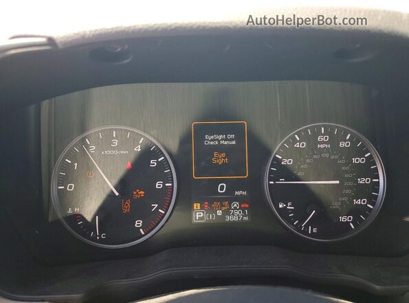 4S4SLDD65T3021561 2026 SUBARU FORESTER White Instrument cluster view