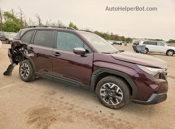 4S4SLDD65T3049926 2026 SUBARU FORESTER Maroon Front right