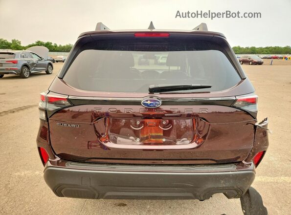 4S4SLDD65T3049926 2026 SUBARU FORESTER Maroon Rear view