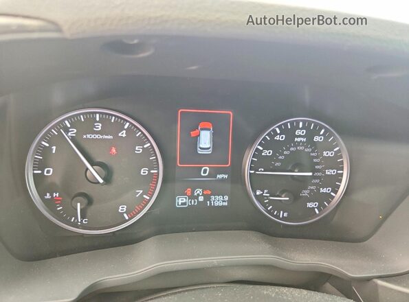 4S4SLDD65T3049926 2026 SUBARU FORESTER Maroon Instrument cluster view