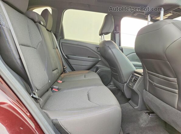 4S4SLDD65T3049926 2026 SUBARU FORESTER Maroon Rear interior view