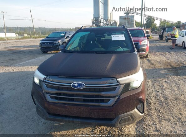 4S4SLDD67T3024526 2026 SUBARU FORESTER Burgundy Սարքավորումների վահանակի տեսք