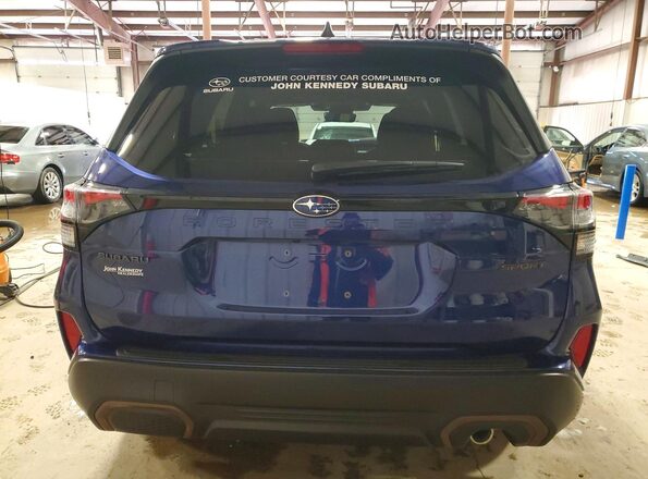 4S4SLDF61T3019660 2026 SUBARU FORESTER Blue Вид ззаду