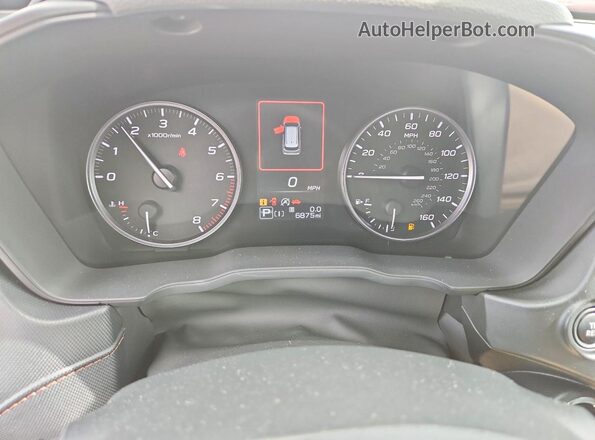 4S4SLDH66T3093900 2026 SUBARU FORESTER White Widok zestawu wskaźników