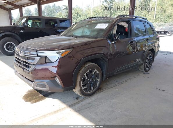 4S4SLDR69T3080427 2026 SUBARU FORESTER Бордовый Передняя левая четверть