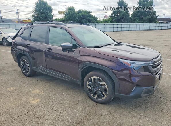 4S4SLSR76T3107256 2026 SUBARU FORESTER Burgundy Przód prawy