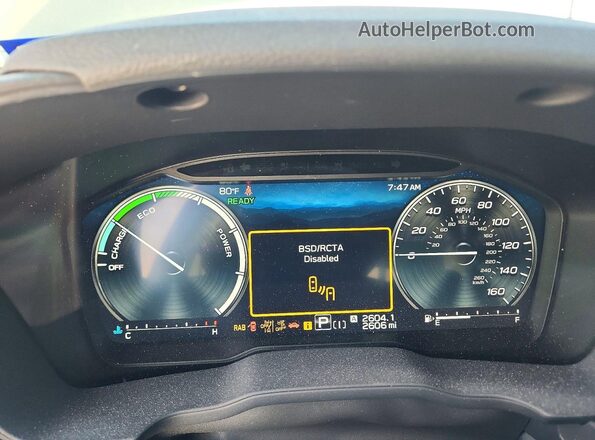 4S4SLST71T3068343 2026 SUBARU FORESTER Green Instrument cluster view