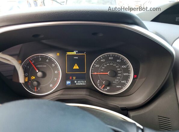 4S4WMACD1K3443046 2019 SUBARU ASCENT White Вид щитка приладів