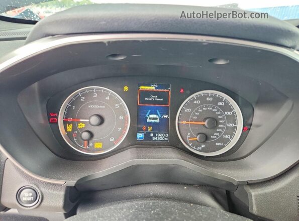 4S4WMACD2L3454820 2020 SUBARU ASCENT Gray Սարքավորումների վահանակի տեսք