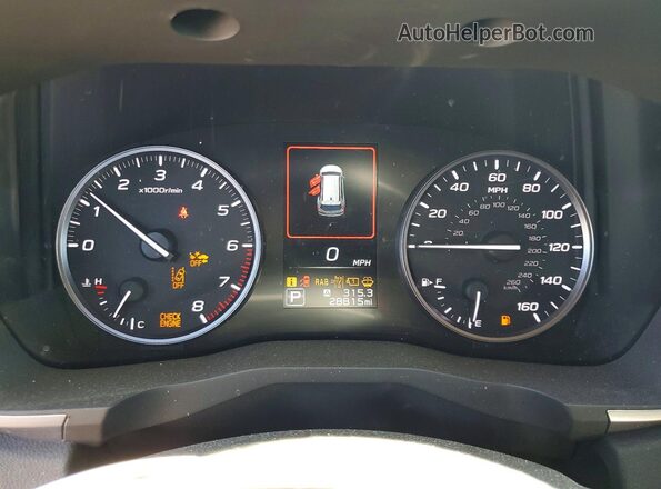 4S4WMACD3R3421253 2024 SUBARU ASCENT White ხელსაწყოთა პანელის ხედი