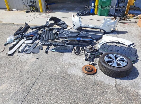 4S4WMADD7S3437623 2025 SUBARU ASCENT White Vista de la etiqueta del VIN