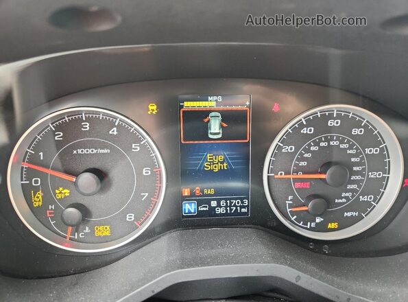 4S4WMAED5L3477134 2020 SUBARU ASCENT White Instrument cluster view