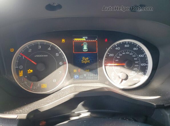 4S4WMAFD3M3468772 2021 SUBARU ASCENT Blue ხელსაწყოთა პანელის ხედი