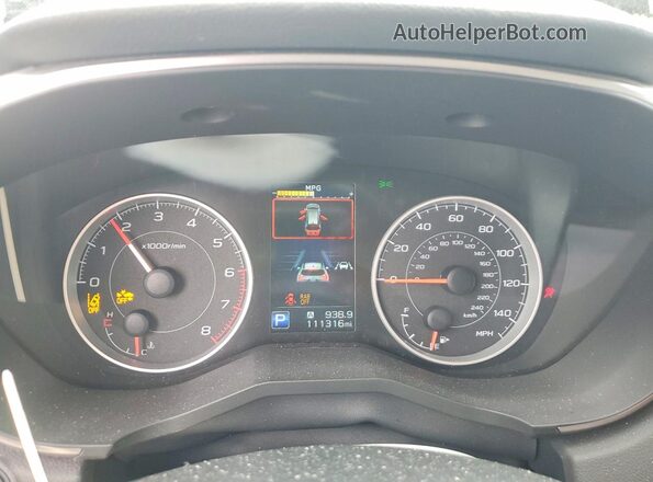 4S4WMAFD4L3478919 2020 SUBARU ASCENT Gray Widok zestawu wskaźników