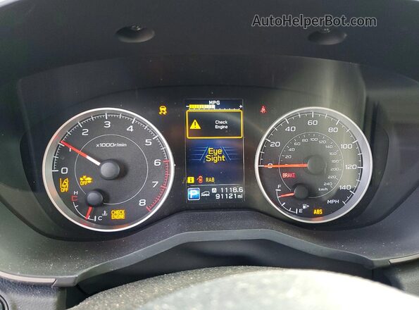 4S4WMAFD8K3415126 2019 SUBARU ASCENT Gray Instrument cluster view