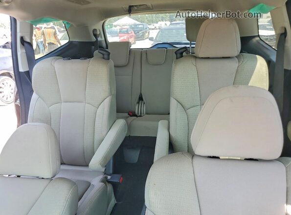 4S4WMAFD9L3430316 2020 SUBARU ASCENT Brown უკანა სავარძლების ხედი