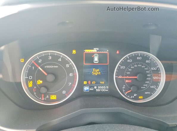 4S4WMAFDXM3414028 2021 SUBARU ASCENT Серебряный Вид щитка приборов