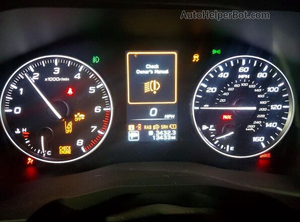4S4WMAKD9R3449916 2024 SUBARU ASCENT Black Instrument cluster view