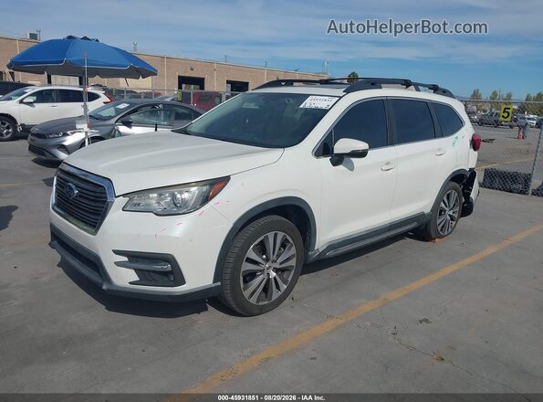 4S4WMALD2L3462643 2020 SUBARU ASCENT White წინა მარცხენა ხედი სამი მეოთხედიდან