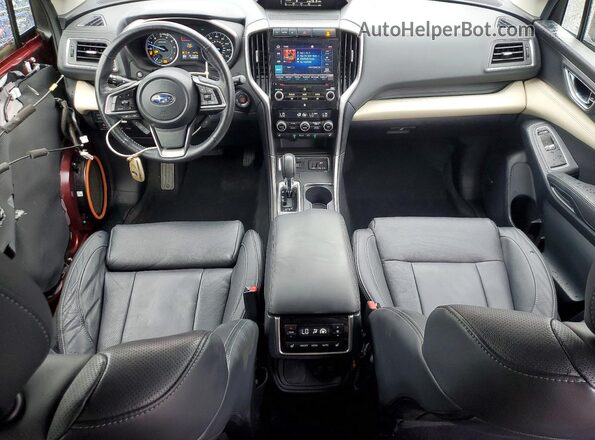 4S4WMALD6K3478939 2019 SUBARU ASCENT Red Widok deski rozdzielczej