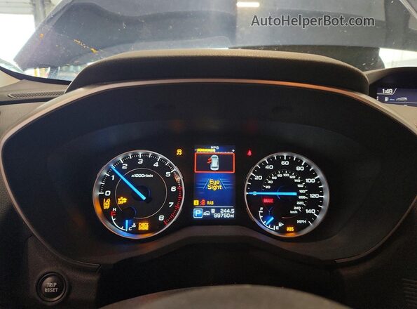 4S4WMALD6N3427977 2022 SUBARU ASCENT Синий Вид щитка приборов