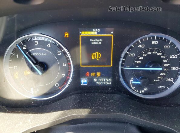 4S4WMALD7K3415574 2019 SUBARU ASCENT Black Widok zestawu wskaźników