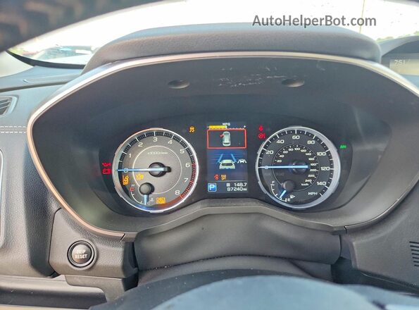 4S4WMAPD1L3450171 2020 SUBARU ASCENT Silver Widok zestawu wskaźników