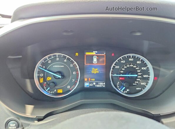 4S4WMAPD2L3452351 2020 SUBARU ASCENT Silver Instrument cluster view