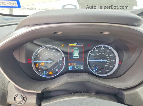 4S4WMARD1N3441647 2022 SUBARU ASCENT Green ხელსაწყოთა პანელის ხედი