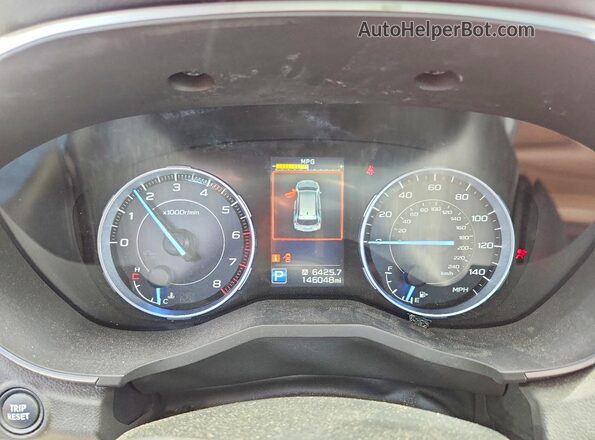 4S4WMARD3K3452709 2019 SUBARU ASCENT Красный Вид щитка приборов