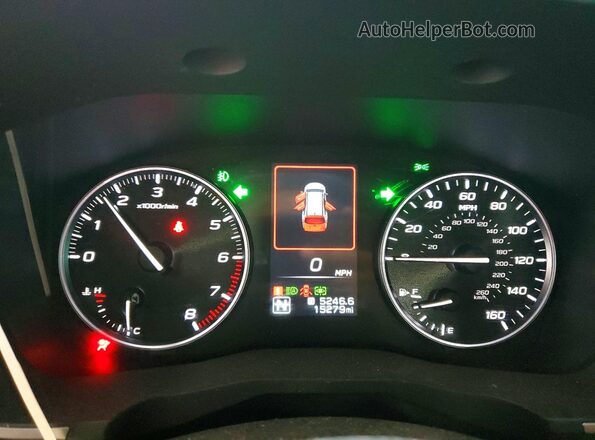 4S4WMARD3R3459606 2024 SUBARU ASCENT Зеленый Вид щитка приборов