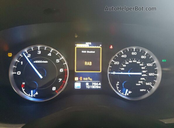 4S4WMARD4L3414018 2020 SUBARU ASCENT Blue Instrument cluster view