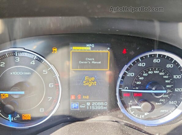 4S4WMARD7M3412278 2021 SUBARU ASCENT Gray Instrument cluster view