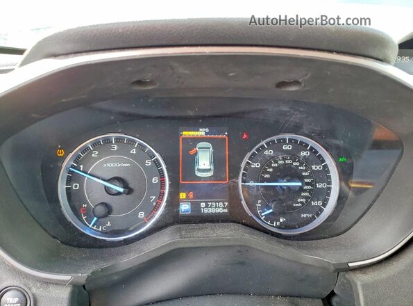 4S4WMARD8K3440894 2019 SUBARU ASCENT Blue Vista del cuadro de instrumentos