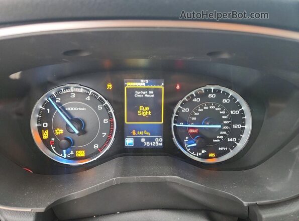 4S4WMARD8L3426575 2020 SUBARU ASCENT Синий Вид щитка приборов