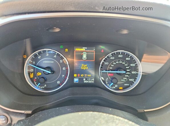 4S4WMARD8L3432313 2020 SUBARU ASCENT Blue Widok zestawu wskaźników