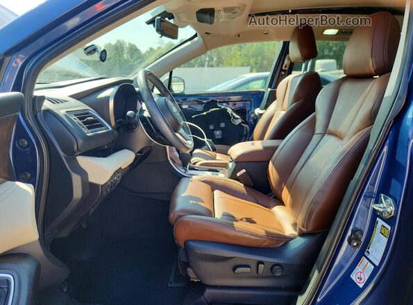 4S4WMARD8L3432313 2020 SUBARU ASCENT Blue Widok wnętrza z przodu