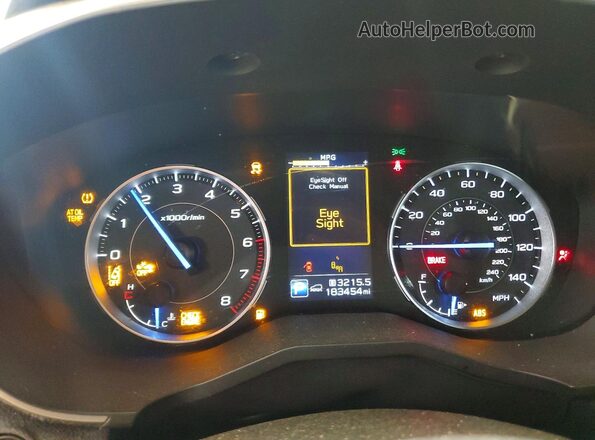 4S4WMARDXK3446390 2019 SUBARU ASCENT White ხელსაწყოთა პანელის ხედი