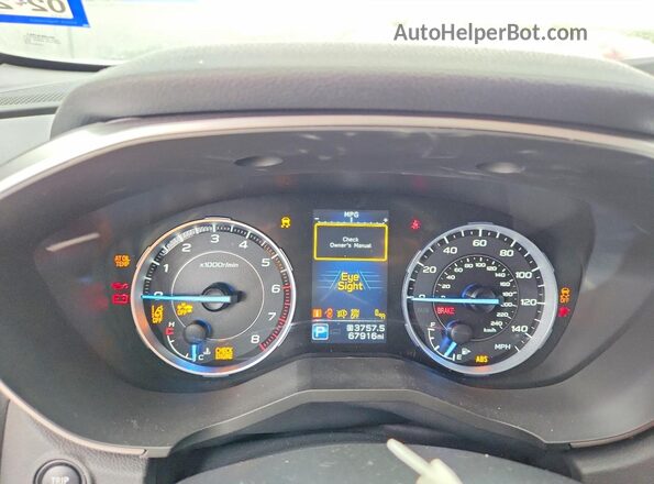 4S4WMARDXM3422125 2021 SUBARU ASCENT Серебряный Вид щитка приборов