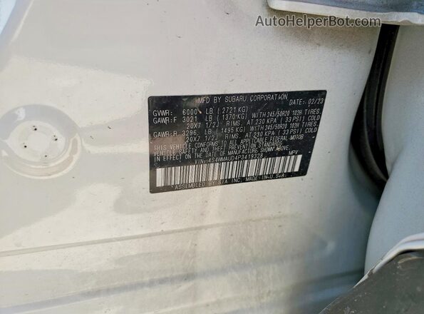 4S4WMAUD4P3419328 2023 SUBARU ASCENT White სალონის 360-გრადუსიანი ხედი