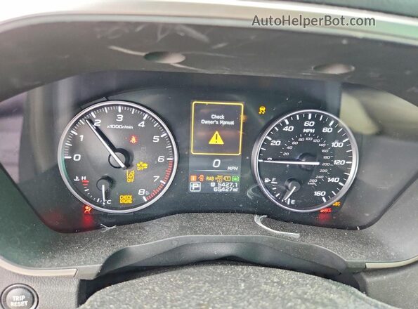 4S4WMAUD9P3447299 2023 SUBARU ASCENT Black Вид щитка приладів