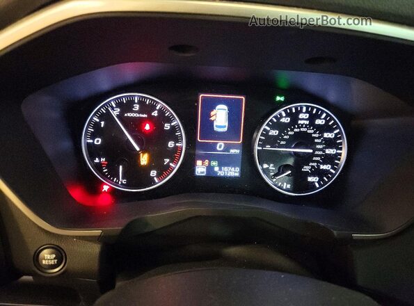 4S4WMAWDXP3406340 2023 SUBARU ASCENT Burgundy Instrument cluster view