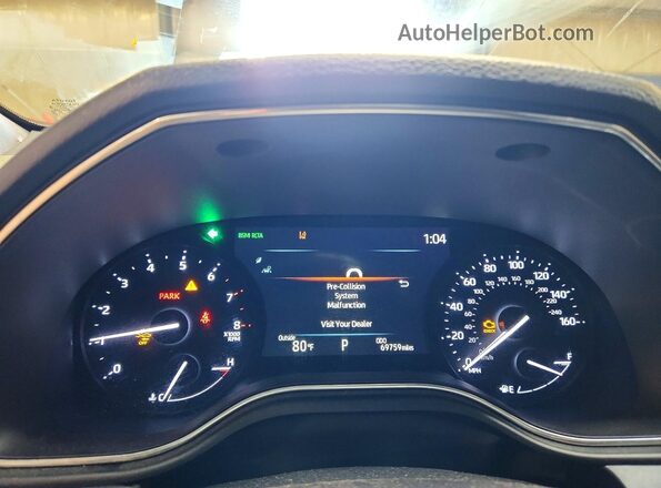 4T1AZ1FB8NU071984 2022 TOYOTA AVALON Blue Vista del cuadro de instrumentos